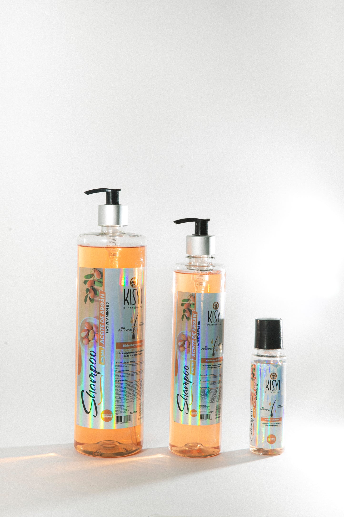 SHAMPOO CON ACEITE DE ARGAN SIN SAL + PROVITAMINA B5